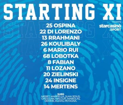 Napoli-Lazio, formazioni: Lobotka perno di centrocampo, giocano Lozano e Mertens