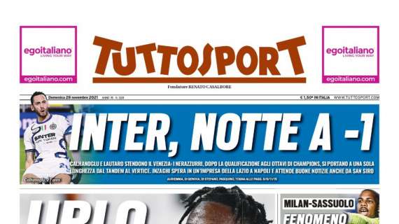 PRIMA PAGINA – Tuttosport: “Urlo Dea, bufera Juve”