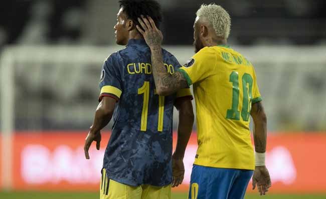 Neymar-Cuadrado, scintille in campo durante Brasile-Colombia: “Sei un bugiardo”
