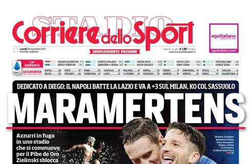 PRIMA PAGINA – CdS Campania: “MaraMertens”