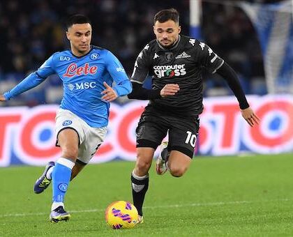 Corsera: al Napoli è mancata l’azione corale, la prestazione di Ounas è la fotografia di questo atteggiamento