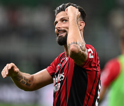 Il Milan ritrova Giroud che va in panchina. In mediana Kessie e Tonali