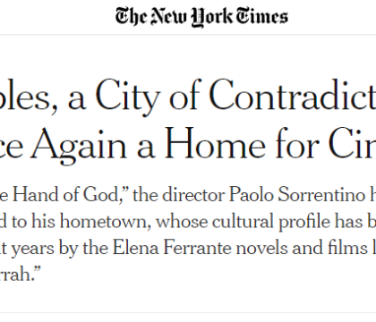 Il New York Times celebra Napoli: città delle contraddizioni ma anche della cultura