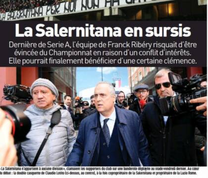 L’Equipe dedica una pagina al “caso” Salernitana, è l’effetto Ribery al contrario