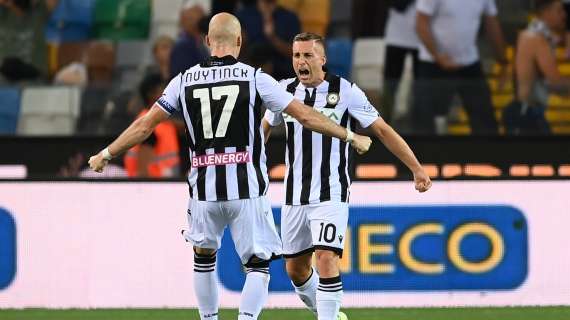 L’Udinese sfrutta un errore di Bakayoko e va avanti: al 45’ Milan sotto 1-0