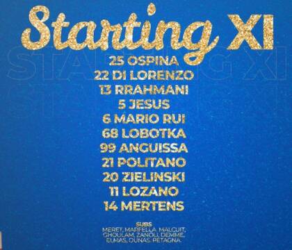 Napoli-Spezia, formazioni: tornano Mario Rui, Lobotka, Politano e Mertens