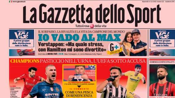PRIMA PAGINA – Gazzetta: “E’ Barça -Napoli nel segno di Diego”