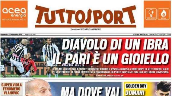PRIMA PAGINA – Tuttosport: “Napoli: l’Empoli per ripartire”