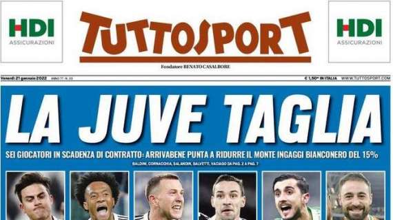 PRIMA PAGINA – Tuttosport: “A rischio Napoli-Salernitana”