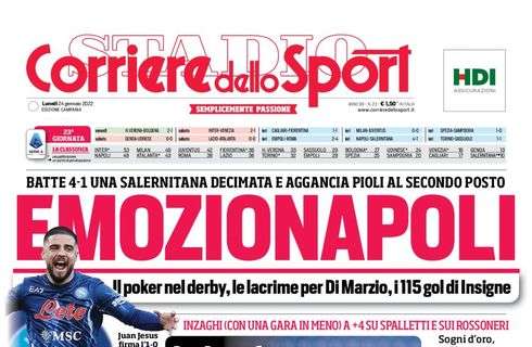 PRIMA PAGINA – CdS Campania: “EmozioNapoli”
