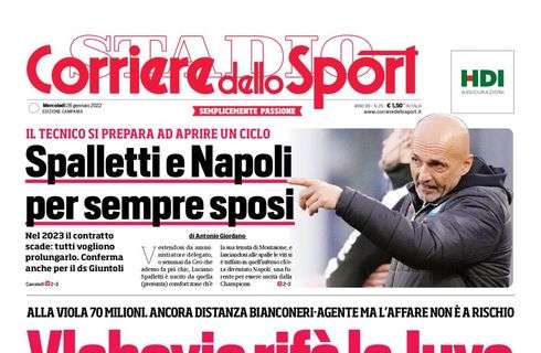 PRIMA PAGINA – CdS Campania: “Spalletti e Napoli per sempre sposi”