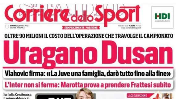 PRIMA PAGINA – CdS titola: “Anche DeLa su Raspadori”