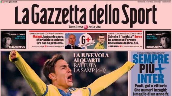 PRIMA PAGINA – Gazzetta su Dybala: “Quanta Joya”