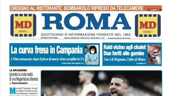 PRIMA PAGINA – Il Roma – Insigne aggancia Diego e urla: “Non è colpa mia”
