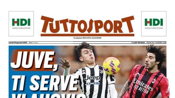 PRIMA PAGINA – Tuttosport: “Il Napoli aggancia il 2° posto”