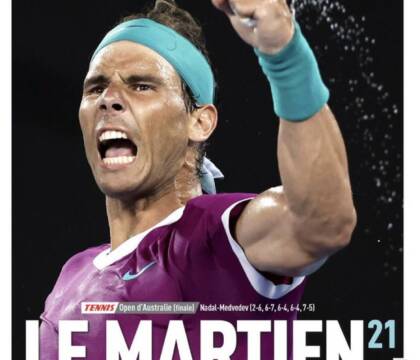 “Il Marziano” e altre prime pagine da conservare sull’impresa di Nadal (tutte tranne la Gazzetta)