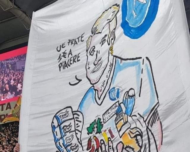 Roma contro Immobile ed i napoletani: lo striscione nel derby – FOTO