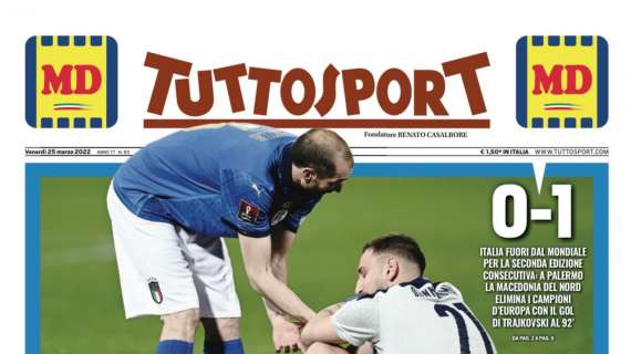 PRIMA PAGINA – Tuttosport: “Caro CT, non te ne andare”