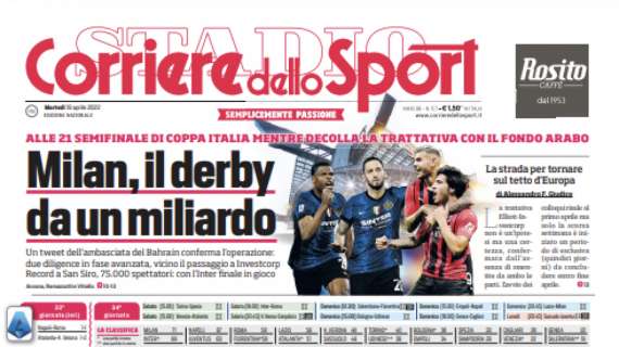 PRIMA PAGINA – Corriere dello Sport: “Lo sgambetto di Mou”