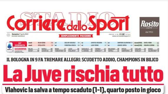 PRIMA PAGINA – CdS: “Domani Spalletti all’esame Mou: ‘Il titolo? Napoli ci crede’”