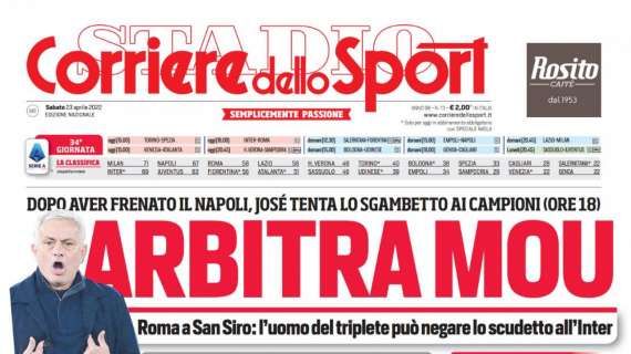 PRIMA PAGINA – CdS: “Rincorsa Spalletti: attacca con 4 punte”