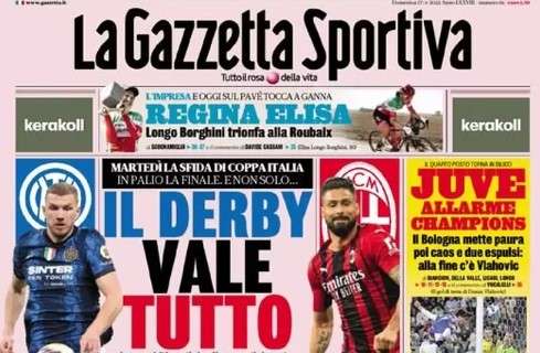PRIMA PAGINA – Gazzetta su Napoli-Roma: “Il derby dei 9”