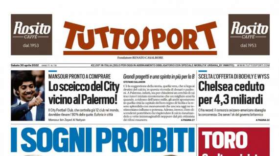 PRIMA PAGINA – Tuttosport: “I sogni proibiti di Max”