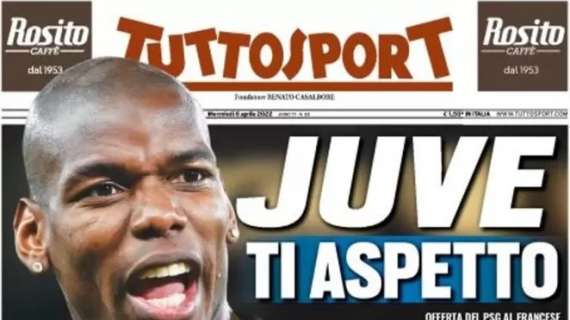 PRIMA PAGINA – Tuttosport: “Juve ti aspetto”