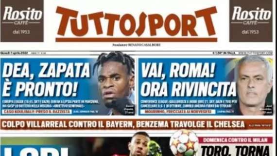 PRIMA PAGINA – Tuttosport: “Lodi, la Juve scocca la freccia”