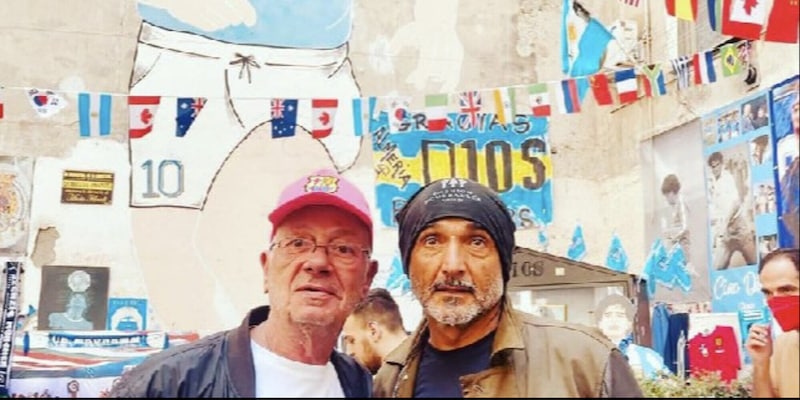 Napoli, Spalletti fa visita al murale di Maradona