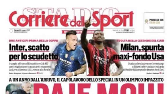 PRIMA PAGINA – Corriere dello Sport: “Daje Mou!”