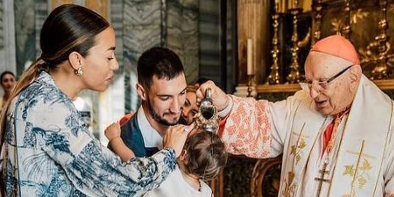 Politano felice: battezzata oggi a Roma la figlia Giselle