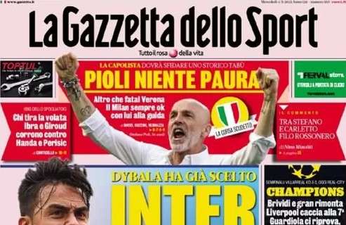 PRIMA PAGINA – Gazzetta – “Inter, c’è Joya per te: accordo con Dybala”