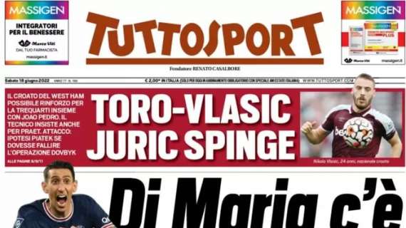 PRIMA PAGINA – Tuttosport sulla Juve: “Di Maria c’è”
