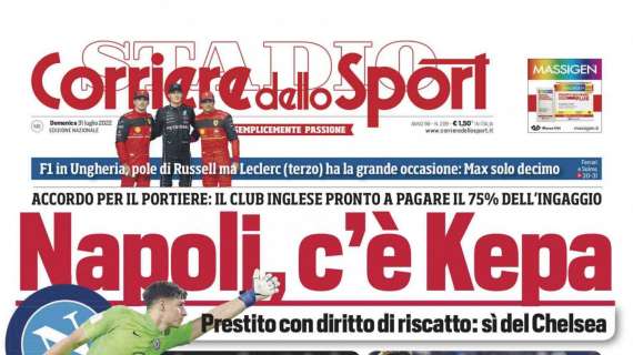 PRIMA PAGINA – Corriere dello Sport: “Napoli, c’è Kepa”