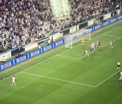 Gol annullato a Milik, Caressa: «immagini clamorose, Candreva terrebbe in gioco Bonucci di 50 cm.»