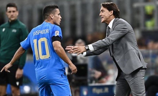 Italia, Mancini: “Ecco i calciatori più forti che ho allenato. Raspadori di qualità, Balotelli e Zaniolo…”