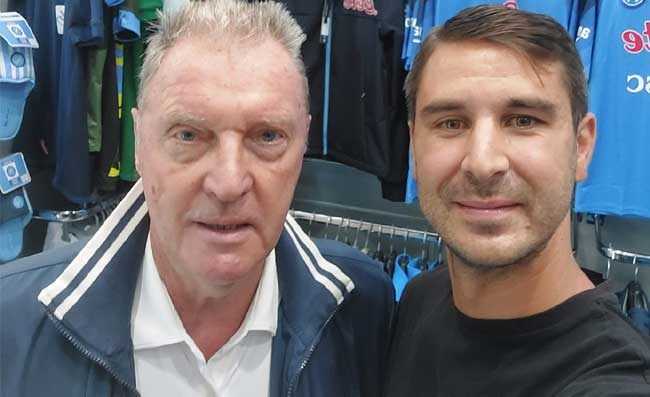 Krol a Napoli. L’olandese in visita a La Mania del Calcio