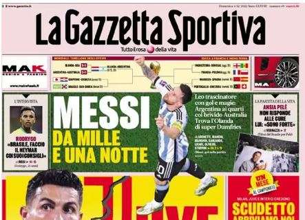PRIMA PAGINA – L’apertura de La Gazzetta dello Sport: “Juve, occhio a CR7”