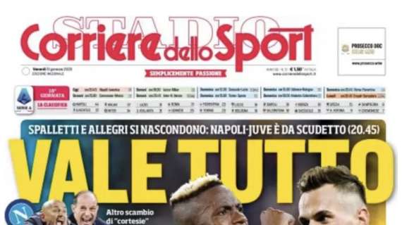 PRIMA PAGINA – Corriere dello Sport: “Vale tutto”