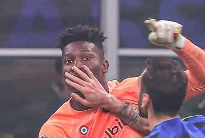 Inter-Porto, lite Onana-Dzeko: «Stai zitto e vai in porta». Interviene Calhanoglu (VIDEO)