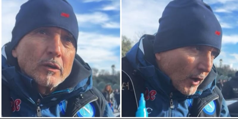 Spalletti scatenato con i tifosi del Napoli: una frase fa diventare il video virale