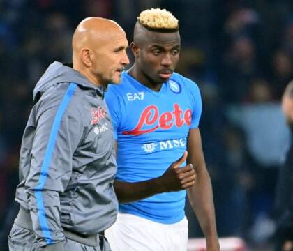 Spalletti: «Osimhen stanco? Vincere partite come con l’Eintracht è come fare un massaggio»
