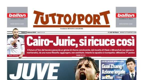 PRIMA PAGINA – Tuttosport: “Juve, il sacro fuoco”