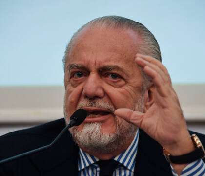 De Laurentiis: «A parlare di calcio sono tutti ex calciatori ed ex allenatori»