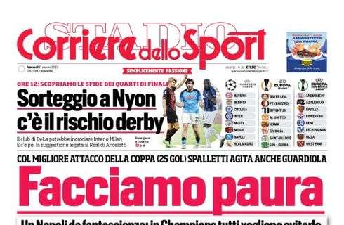 PRIMA PAGINA – Cds Campania: “Facciamo paura”