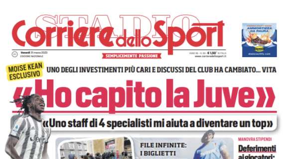 PRIMA PAGINA – Corriere dello Sport: “Napoli, febbre d’amore”