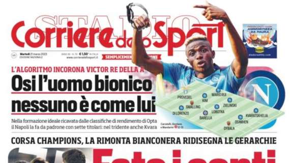 PRIMA PAGINA – Corriere dello Sport: “Osi l’uomo bionico: nessuno è come lui”