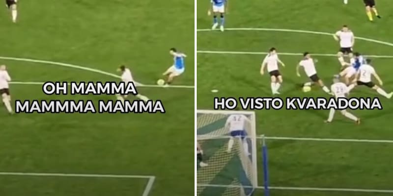 “Oh mamma mamma, ho visto Kvaradona!”, telecronista georgiano impazzisce e canta al gol