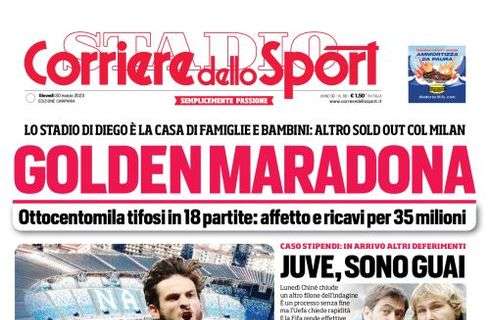 PRIMA PAGINA – CdS Campania: “Golden Maradona”
